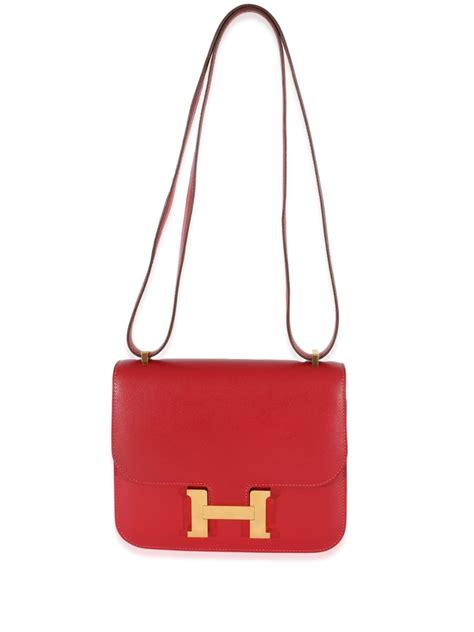 hermes constance red bag|pre owned Hermes constance.